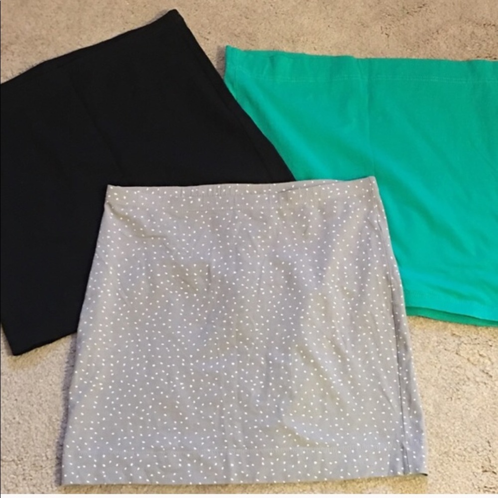 3 H & M bandage skirts